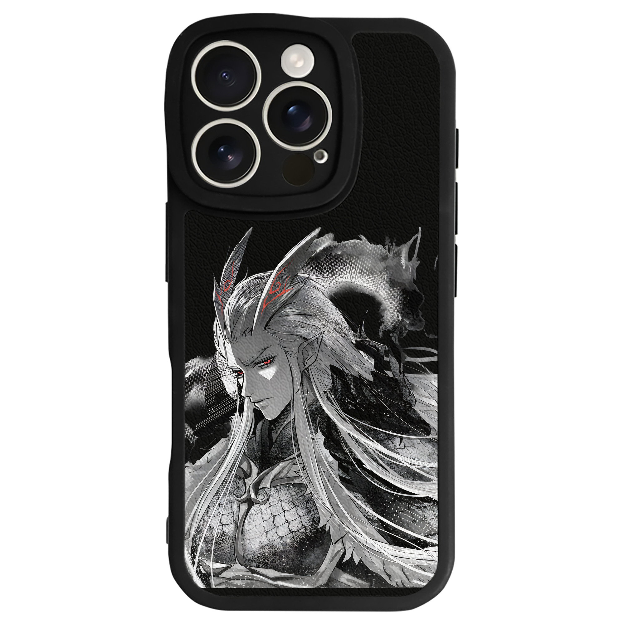 （画像用） Ne Zha 2 ナタ 魔童の大暴れ 【iPhone 16シリーズ対応】シリコンスマホケース（レザー調） 材質：シリコン